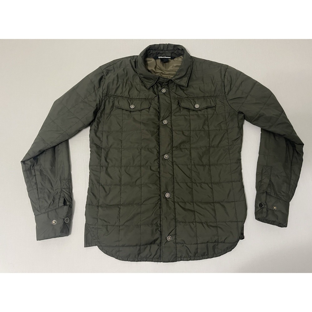 Men's Black Diamond Jacket Lightweight Green Size Small Hiking Outdoors